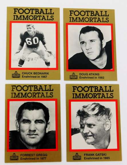 4 Football Immortals Football Cards