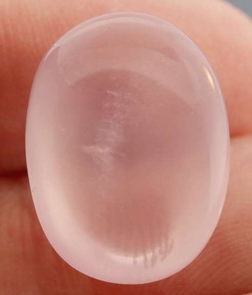 Frosty 16.97ct natural Rose Quartz