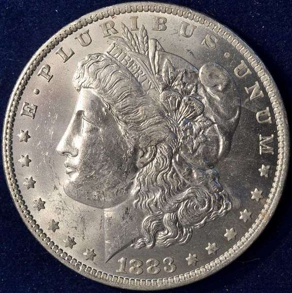1883-O Morgan Silver Dollar, BU.