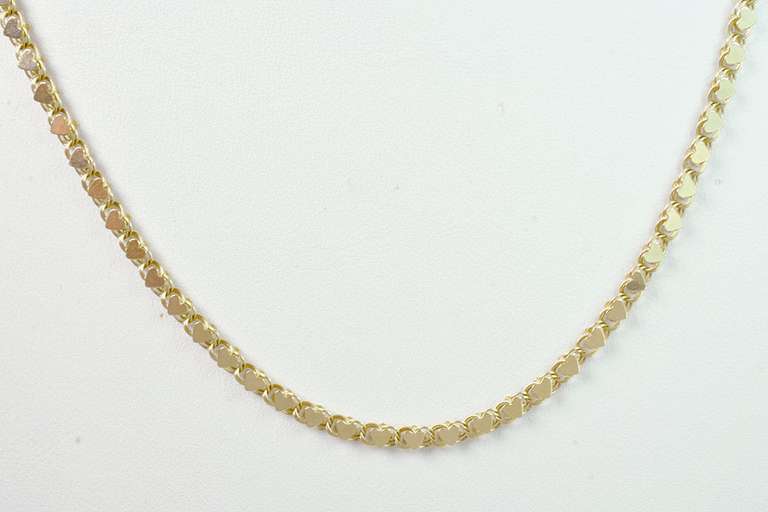 Sweet Heart Necklace in 14KT Yellow Gold
