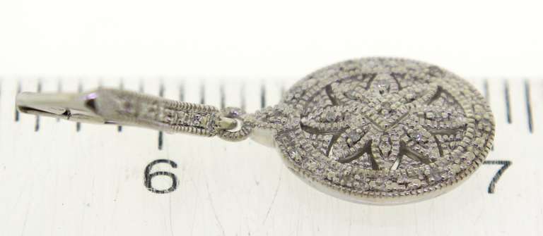 Sterling Silver Diamond Accent Dangle Earrings