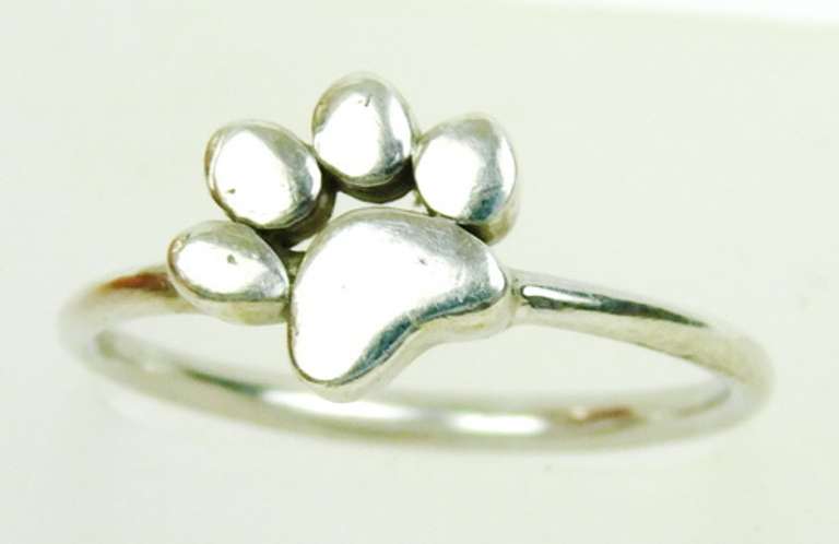 Sterling Silver Paw Ring, 9.25