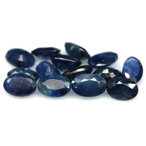 Heated only! 8.66ct Royal blue Sapphire set from Madagascar