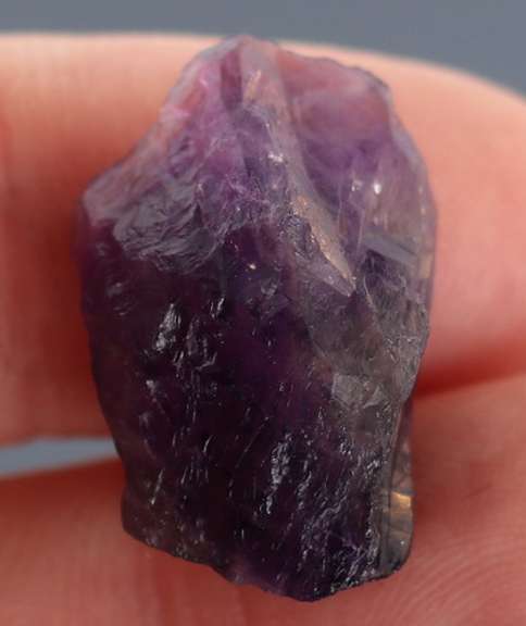 Large 18.60ct untreated uncut Amethyst