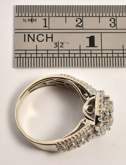 Diamond Laden Modern Cluster Ring