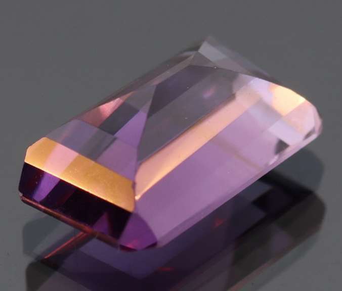 Rich violet 7.53ct emerald cut Amethyst