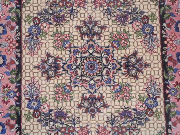 Spectacular w/Silk Persian Tabriz 9.5x2.8