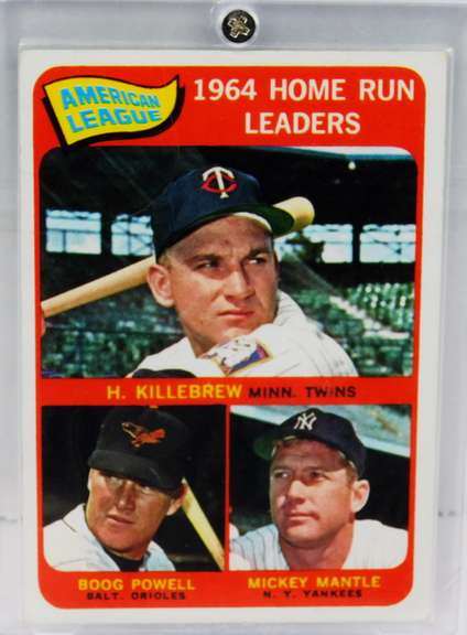 1964 A.L. Home Run Leaders Card