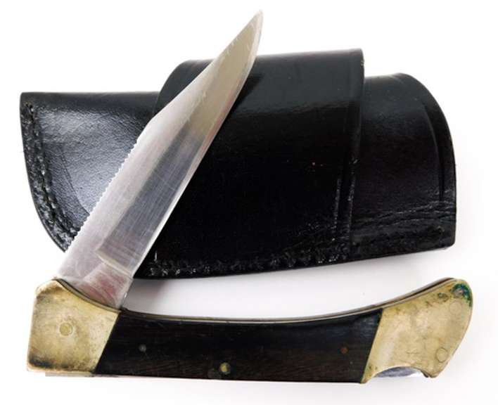 Vintage Khyber #1607 Lock-Blade Knife & Case