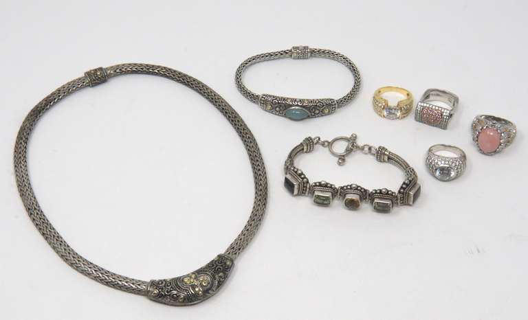 Group Lot of Vintage Sterling Silver Jewelry