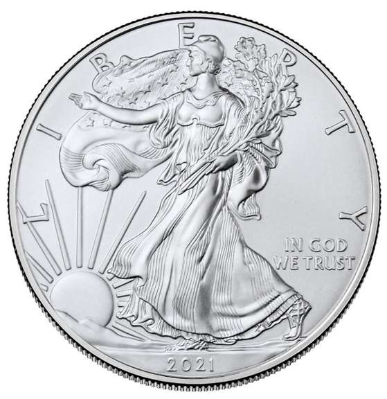 2021 Type 1 American Silver Eagle Uncirculated.