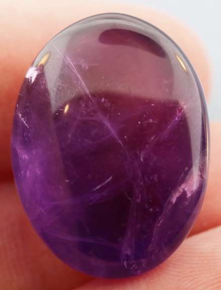 Beautiful 34.64ct untreated Amethyst cabochon