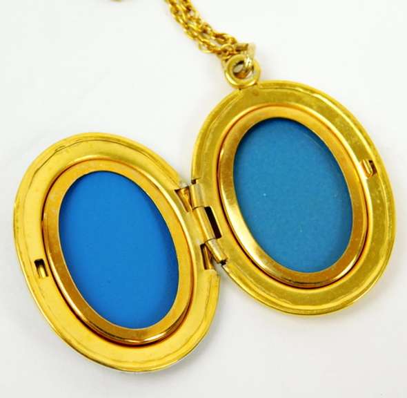 Vintage Gold-Filled Locket, Monogram H