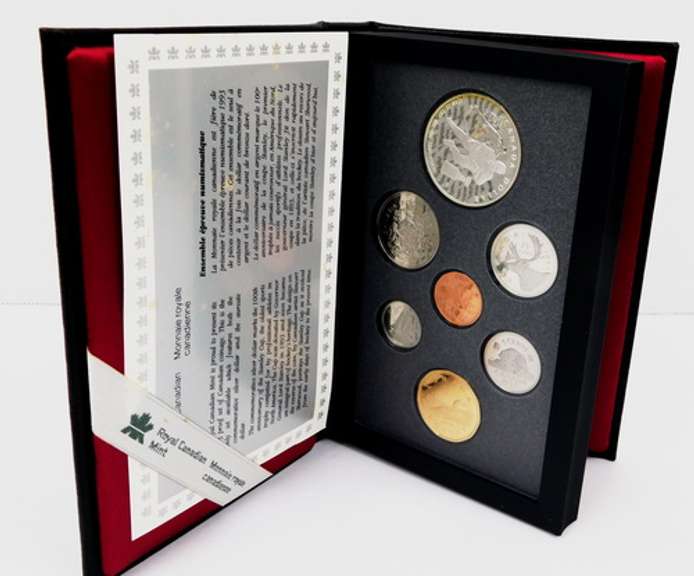 1993 Royal Canadian Proof Set w/Stanley Cup Dollar