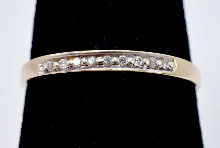 Sweet Diamond Accent Band Ring, 14KT