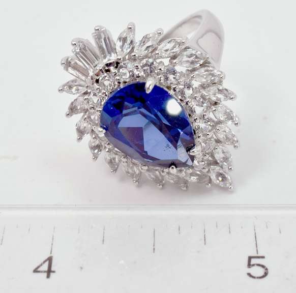 Flashy Gemstone Ring in Sterling