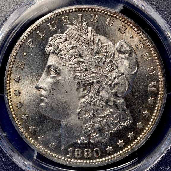 1880-S Morgan Silver Dollar PCGS MS65.