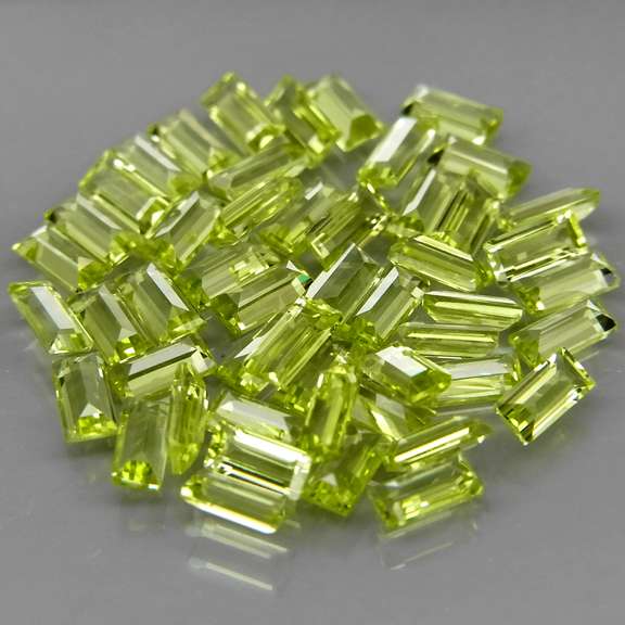 Real 6.06ct untreated apple green Peridot set