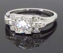 18k Art Deco Diamond Ring