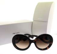 Prada Brown Round Sunglasses