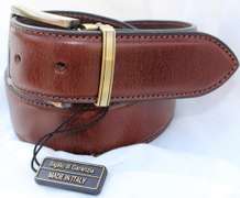 Classy Fine Quality Leather Belt, Made In Italy