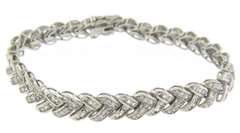 Sterling Silver Cubic Zirconia Bracelet
