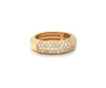 Breathtaking 10kt Yellow Gold Pave Diamond Band