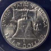 Lot Of 2 Graded Franklin Half Dollars.