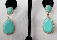 Good Luck Turquoise Color Fashion Earrings