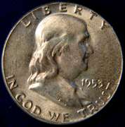 Lot Of 2 1953 Franklin Half Dollars, BU.