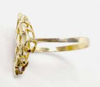 Diamond Cut 14KT Gold Ring