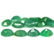 Rich emerald green 9.05ct 13pc emerald set