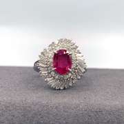Lady's Ruby Diamond Ring