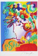 ORIGINAL HAND SIGNED PETER MAX BEAUTY 2016  MAX BEAUTY