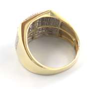 Elegant Yellow Gold Diamond Cluster Ring