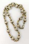 Vintage 2-Tone Sterling Bead Necklace