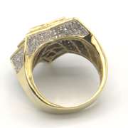 Dramatic Yellow Gold Star Shaped Diamond Ring