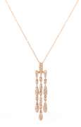 Masterpiece Pave Diamond Chandelier Dangle Pendant on Chain