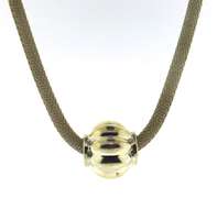 Vintage Sterling Silver Popcorn Chain Necklace