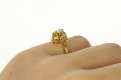 14K Yellow Gold 0.30 Ctw Marquise Diamond Engagement Ring