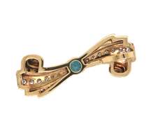 Attractive Blue Zircon and Diamond Pendant