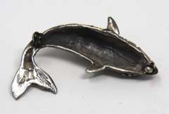 Sterling Silver Fish Brooch
