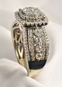 Diamond Laden Modern Cluster Ring