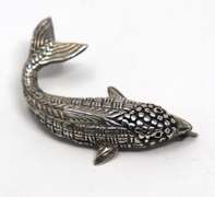 Sterling Silver Fish Brooch