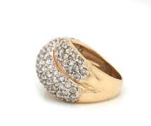 Masterpiece Diamond Dome Wedding Band in Yellow Gold