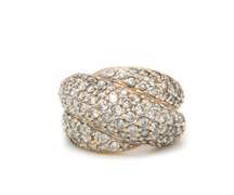 Masterpiece Diamond Dome Wedding Band in Yellow Gold