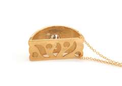 Fabulous 18kt Bezel Set Diamond Pendant on Chain