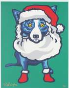 VERY COLLECTABLE GEORGE RODRIGUE HO HO HO 2000 RODRIGUE HO HO HO