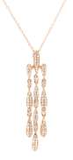 Masterpiece Pave Diamond Chandelier Dangle Pendant on Chain
