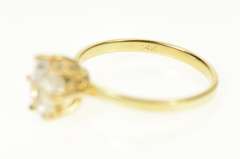 14K Yellow Gold Classic Oval Solitaire Travel Engagement Ring